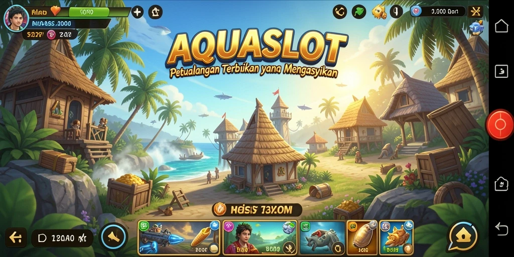 Tampilan menakjubkan dunia terbuka di AQUASLOT.