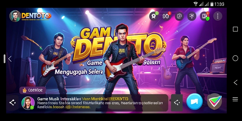 Gameplay interaktif DENTOTO yang menampilkan pengalaman musik yang unik.
