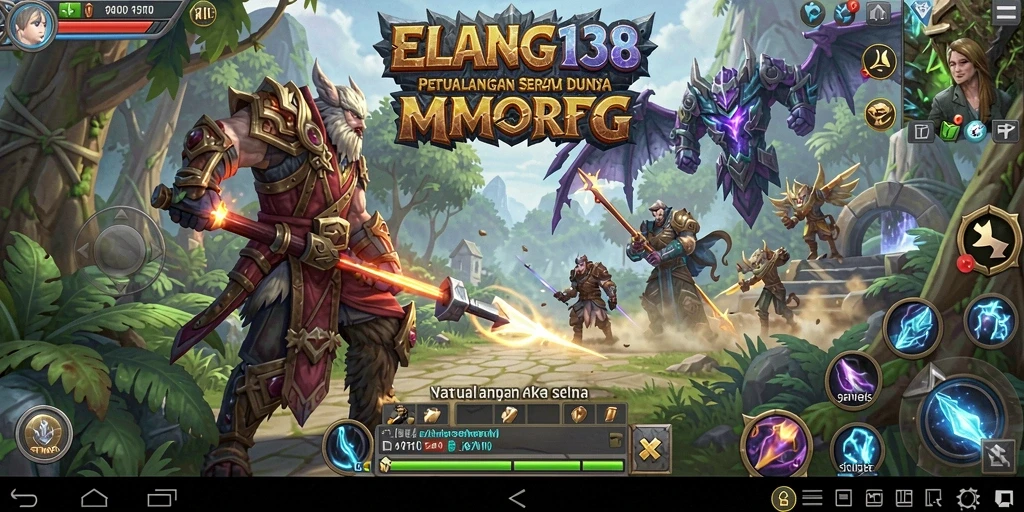 Tampilan gameplay ELANG138 yang mendebarkan dalam petualangan MMORPG.