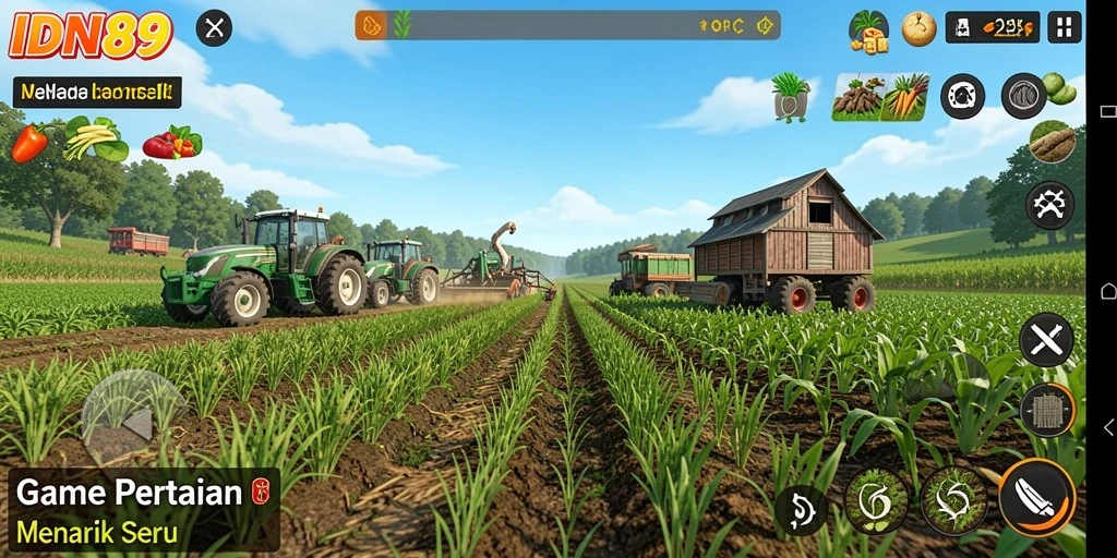 Screenshot IDN89 menampilkan gameplay bertani yang seru dan menarik.