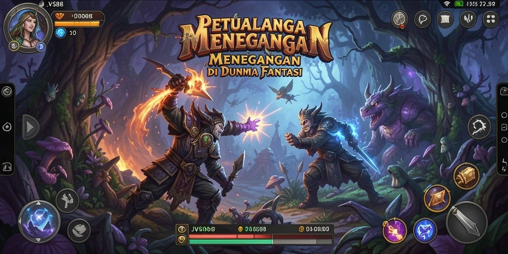Tangkapan layar gameplay JVS88 menampilkan aksi petualangan yang seru dan menegangkan.