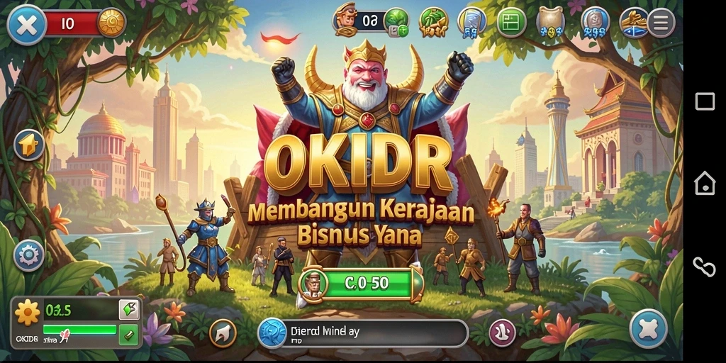 Gameplay seru OKIDR dengan elemen Tycoon yang mendebarkan.