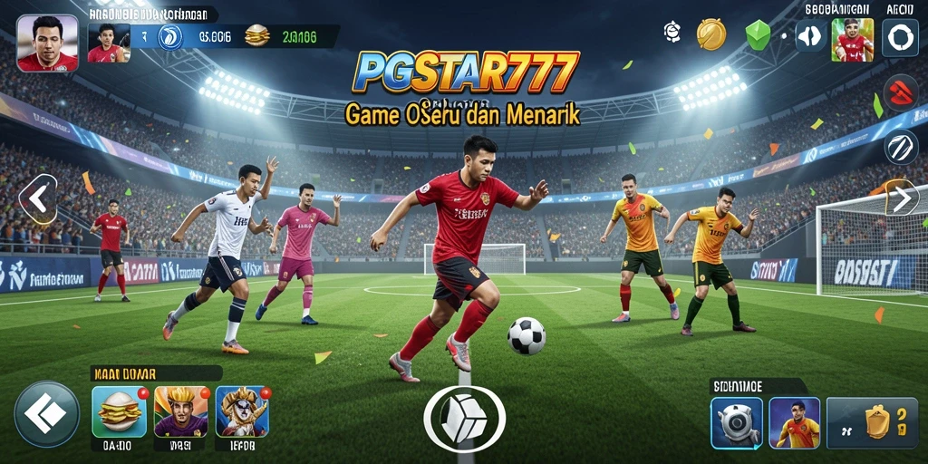 Screenshot PGSTAR777 menunjukkan momen seru dalam pertandingan olahraga.