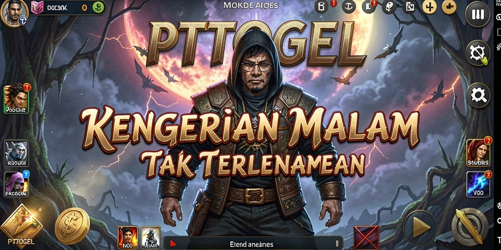 Screenshot gameplay PTTOGEL yang menampilkan suasana mencekam dan seram.