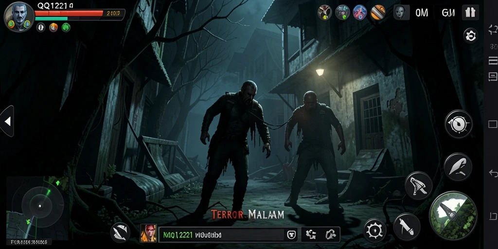 Gameplay menakutkan dalam suasana gelap yang mencekam.