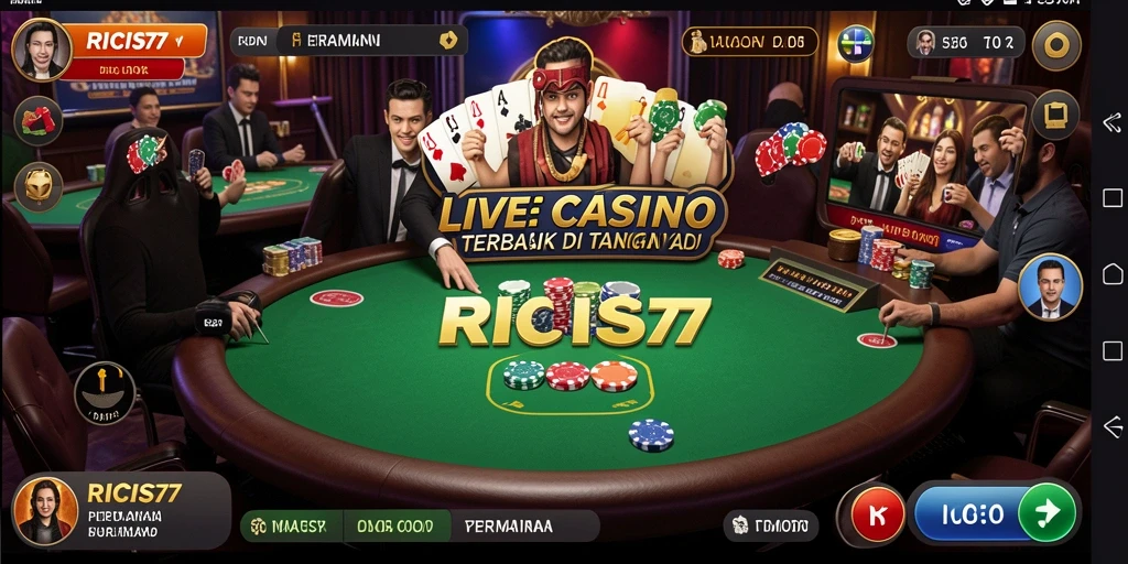 Tampilan gameplay RICIS77 yang memukau dalam aksi Live Casino.