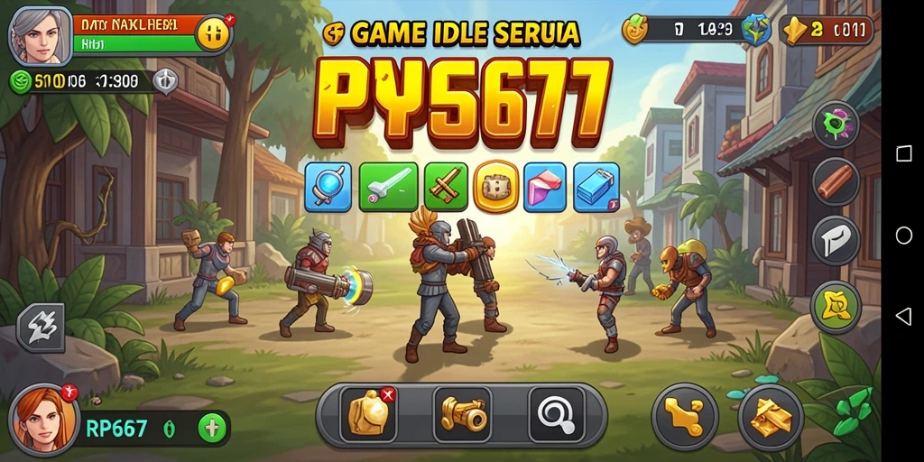 Screenshot RP6677 menampilkan gameplay Idle yang mengasyikkan.