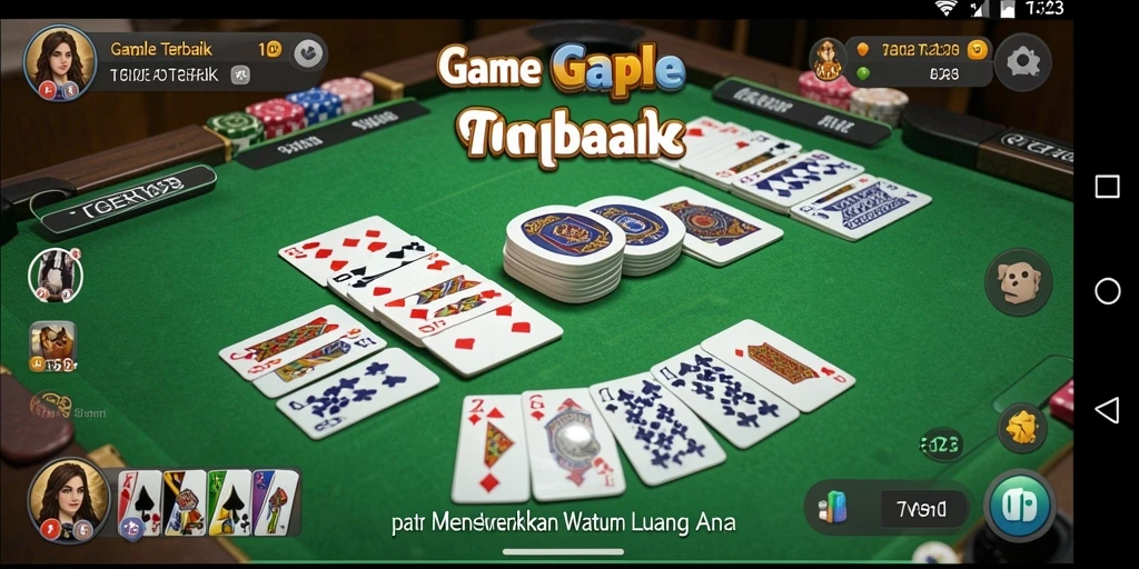 Screenshot utama TGER123 menampilkan gameplay Gaple yang menarik.