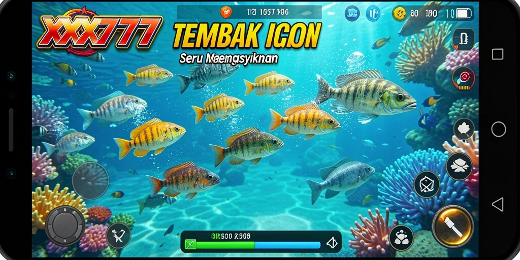 Screenshot XXX777 menunjukkan keseruan dalam gameplay Tembak Ikan.