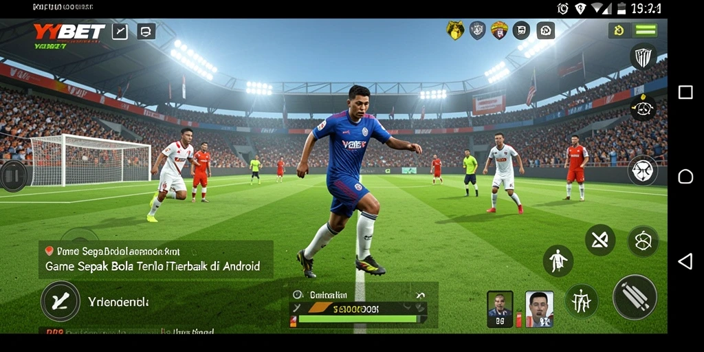 Tampak menarik dengan aksi sepak bola yang mendebarkan.